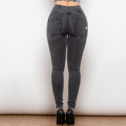 Shascullfites Melody Grey Push Up Jeggings
